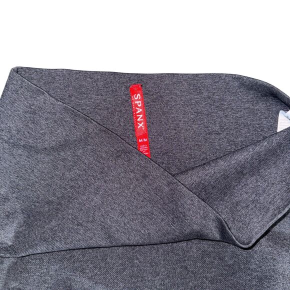 EUC Women's Spanx‎  Look at Me Now Leggings Heather Grey Size M - Picture 3 of 3